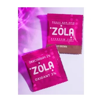 Zola Farbka + Oxydant Do Brwi 03 Brown (saszetka)